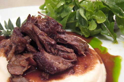Chianti Braised Beef Short Ribs with Turnip Puree