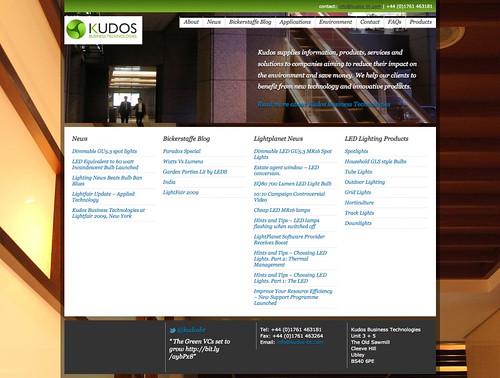 Kudos Business Technologies | LED Lighting and Sustainable Technology for Business