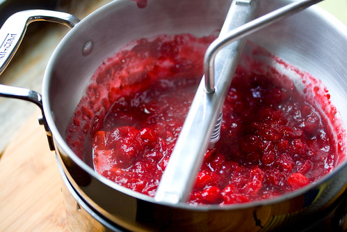 Milling the Cranberry Sauce