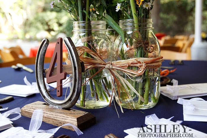 western wedding centerpieces for tables
