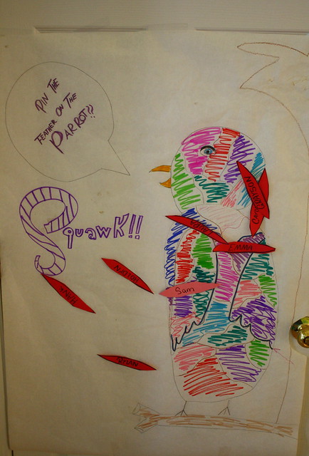 Pin the Feather on the Parrot