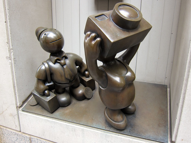 Tourist Sculpture by Tom Otterness