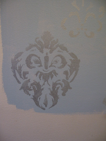 stencil on the wall