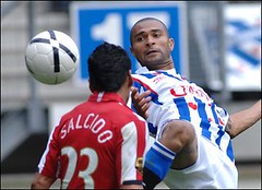 Afonso Alves maakte in het bekerduel van Jong SC Heerenveen tegen PSV zijn rentree 