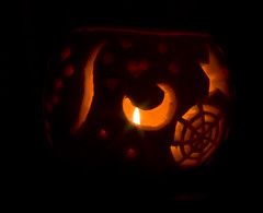 My pumpkin carving - Copyright R.Weal 2009