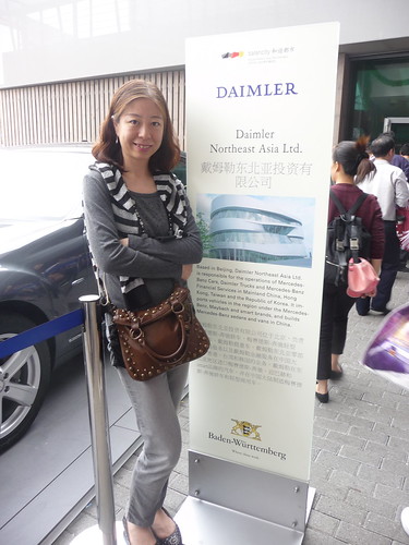Also Grace and mine former employer (Daimler Northeast Asia) had a presence at the Expo