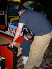 Ty and Daddy playing a game