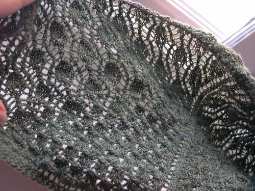 peacock feather shawl, as of 9 August