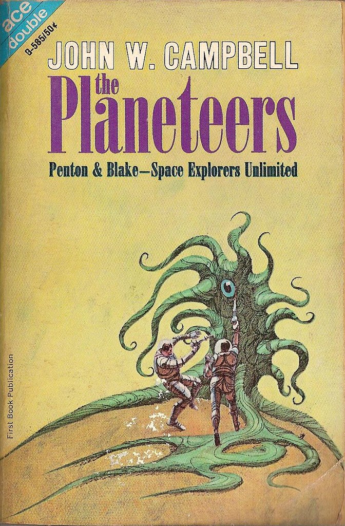 Jack Gaughan cover art - JOhn W. Campbell - The Planeteers, 1966