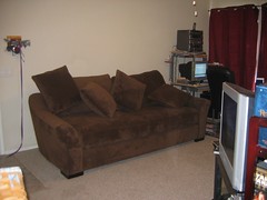 New couch & curtains