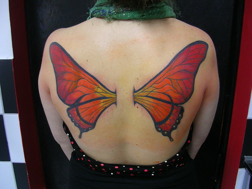 alas de mariposa freehand y cover up 
