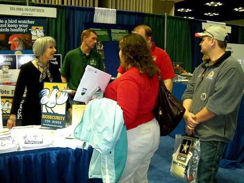 Visitors explore the APHIS booth at the National FFA Convention