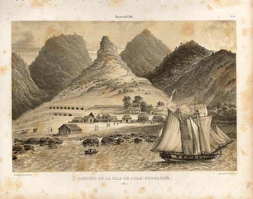 017-Presidio de la isla de Juan Fernandez-Atlas de la historia física y política de Chile-1854-Claudio Gay