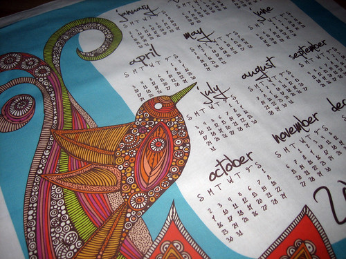 Hello 2011 Tea Towel Calendar