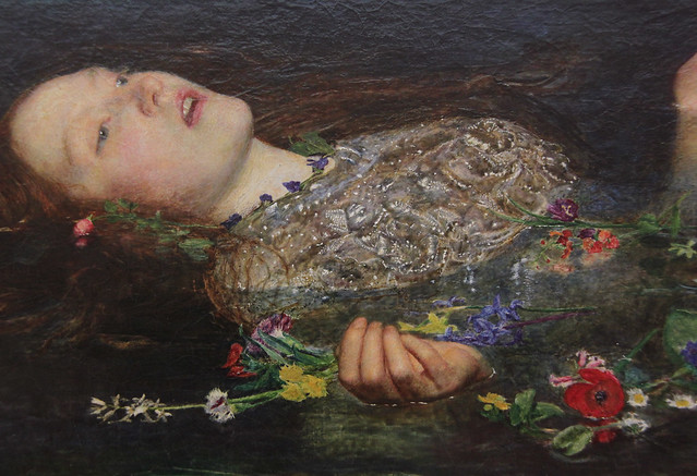 Part of Ophelia, John Everett Millais, 1851-2
