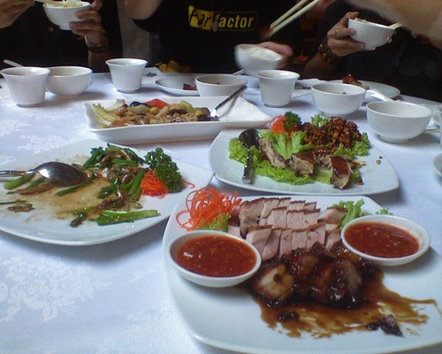 Our FREE dinner at Ye Chine