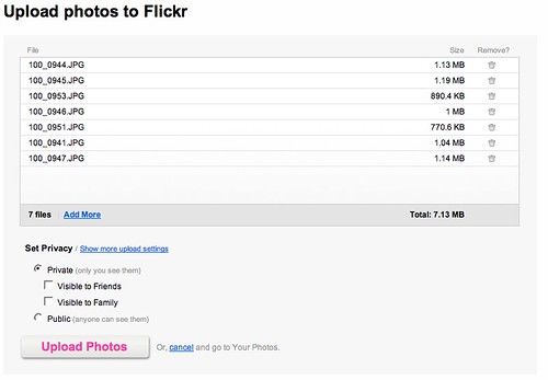 Flickr Web Uploadr