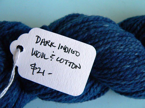 Earthues Dark Indigo Wool & Cotton