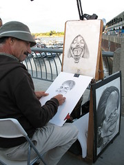 Artist on the port