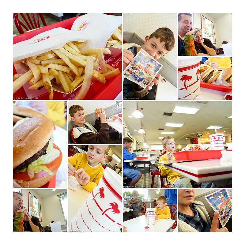 in n out collage