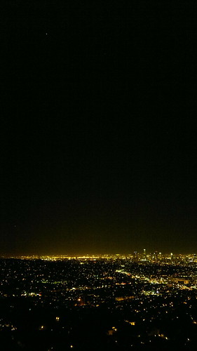 Jupiter over Downtown Los Angeles
