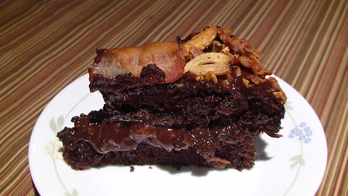 11/6/10 bacon & garlic chocolate cake