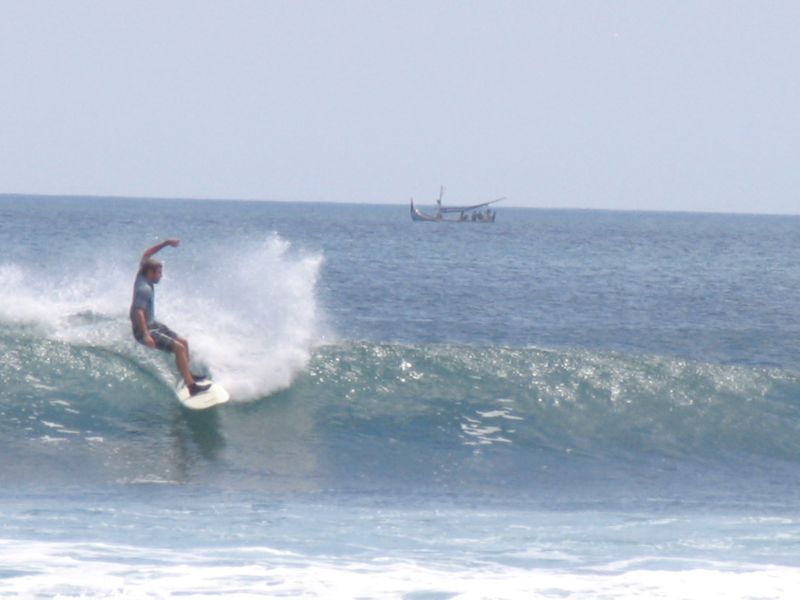 Surfer at Balangan beach