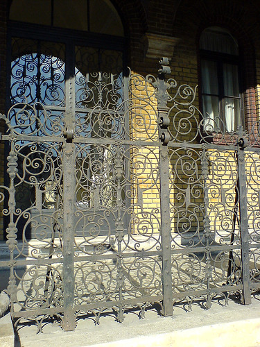 Wrought iron door