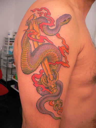 japanese snake tattoo