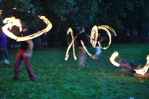 Fire dancing in Cambridge