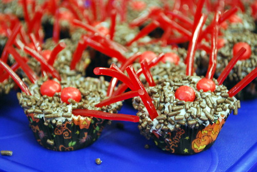 Spider Cupcakes for School Party
