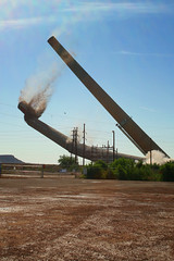 Hurley Smokestack Demolition