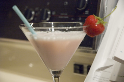strawberry cream martini