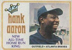 Hank Aaron Home Run King Baseball Card