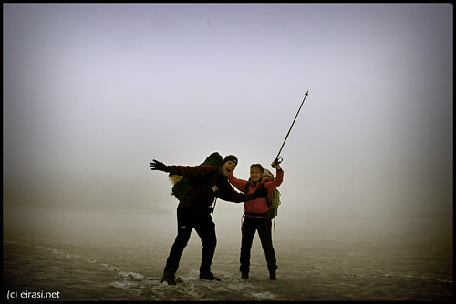 the crazy couple on Torfajökull