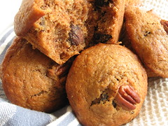 Whole Wheat Bran Muffins with Figs and Pecans
