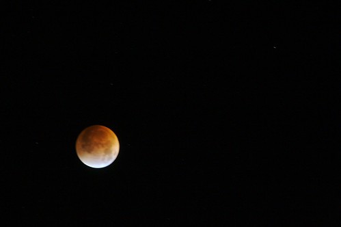 Today's lunar eclipse at totality