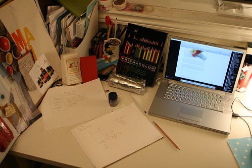 my messy desk