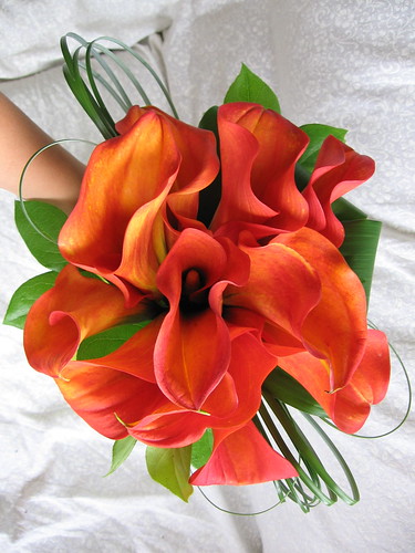 calla lily and tiger lily bouquet. Orange Lily Bouquet