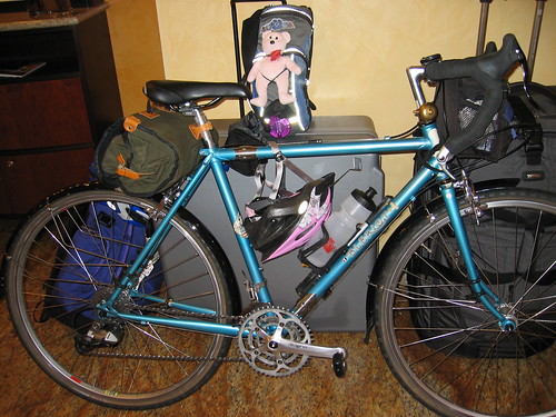 Go for a bike ride?  Bleriot and Little Pink Bear are ready!