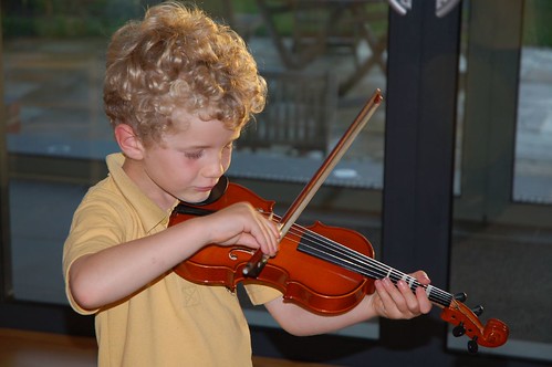 Jonah is learning the Viola :-)