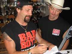 John and Andy Hillstrand of Deadliest Catch sign an autograph