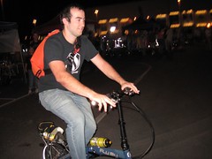 Tim Grahl rides a Dahon