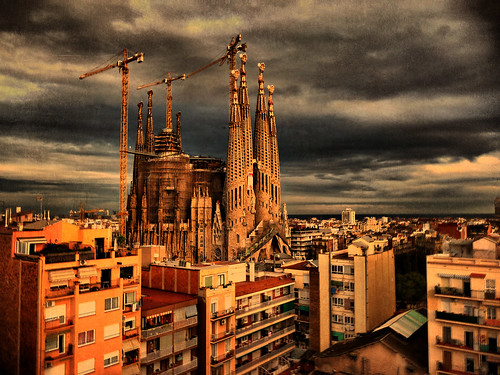 フリー写真素材|建築・建造物|教会・聖堂・モスク|都市・街|サグラダ・ファミリア|世界遺産|スペイン|