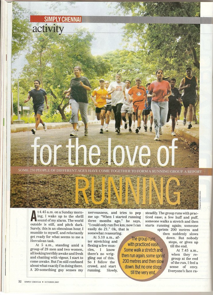 Chennai Runners in India Today - page 1