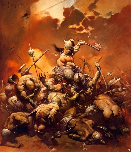 conan the barbarian frazetta. and Conan the Barbarian.