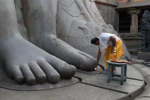 feet of Gomateswara statue