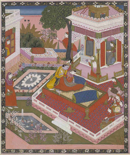 Radha and Krishna in a Garden (3)