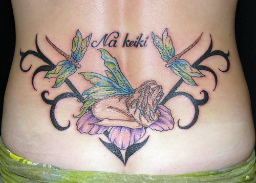 Beautifully Female Full Colored Tattoos With Fairy Tattoo Designs Specially 