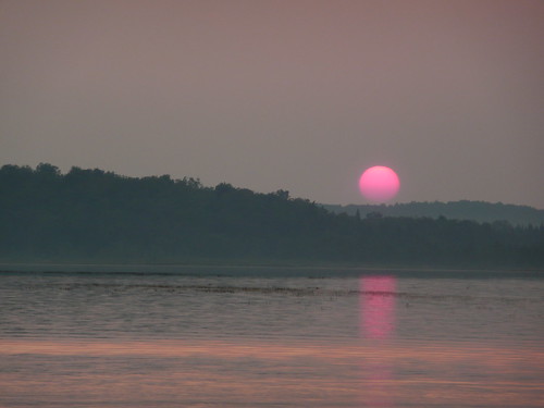 Sunset at the lake.